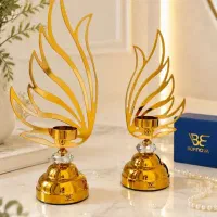 جاشمعی شمعدان طرح شعله برند برنوا  مجموعه دوعدیی