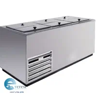 یخچال قدیمی استیل و یه فریزر قدیمی شیش در استیل