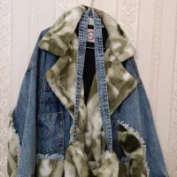 کت خزدار جین