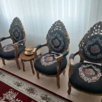 مبل سلطنتی ۹نفره و سه عدد میز عسلی|مبلمان خانگی و میز عسلی|بجنورد, |دیوار