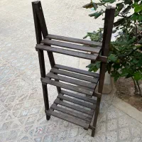 پایه گلدان چوبی
