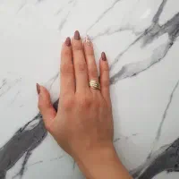 فروش حلقه طلا درحد نو ۳۰۰سوت وزن نگین کسر میشه