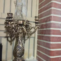 آینه و شمعدان طرح برنز|آینه|کرمانشاه, |دیوار