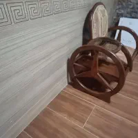 میز تلفن تمام چوب