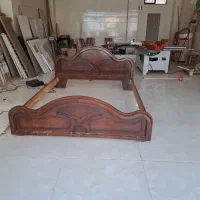 تخت دونفره روکش چوب ملچ