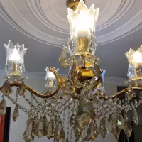 دو عدد لوستر ۵ شاخه با دیوارکوب|لوستر و چراغ آویز|تهران, جمالزاده|دیوار