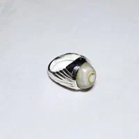 انگشتر نقره ۹۲۵ خارجی  نگین عقیق سلیمانی اصل