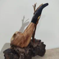 پیپ دست ساز چوبی|کلکسیون اشیاء عتیقه|شیراز, شهرک مطهری|دیوار