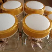 بانکه شیشه ای درپیچی 4بزرگ 4کوچک 1 اشانتیون