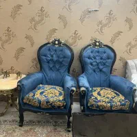 مبلمان استیل چوب گردو تضمینی  ۹نفره