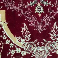 یک جفت فرش ۱۲ متری رنگ قرمز سالم و تمیز دست دوم