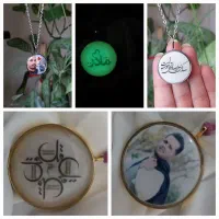 گردنبند رزینی با عکس و متن دلخواه