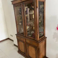 بوفه چوبی ویترین