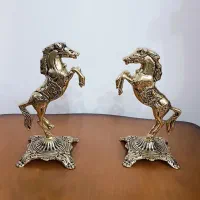 جا دستمال رومیزی  برنجی و اسب|صنایع دستی و سایر لوازم تزئینی|تهران, خاک سفید|دیوار