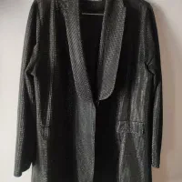 کت مجلسی نو رنگ مشکی و نقره‌ای