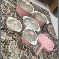 سرویس قابلمه راکلند گرانیتی چدن صورتی