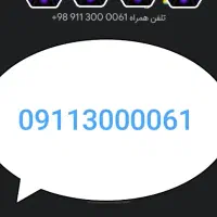 خط رند استثنایی ۰۹۱۱۳۰۰۰۰۶۱