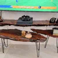 میز تلویزیون و جلو مبلی چوبی