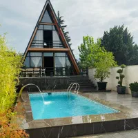 رزرو کلبه سویسی استخر روباز ابگرم محمودآباد