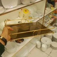 سینی کف آینه|ظروف سرو و پذیرایی|قم, نیروگاه|دیوار