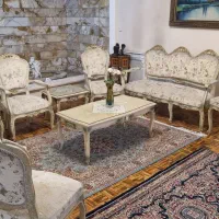 مبل۹نفره و میز ناهارخوری۸نفره استیل