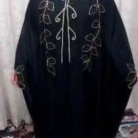 عبامجلسی  جنس نداسه تیکه سارافان وشال حریرساده
