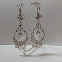 گوشواره نقره ملیله کاری اصفهان کد ۴۷۴ طرح قشقایی|جواهرات|اصفهان, مولوی|دیوار