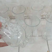 تعداد۴۵ عدد لاله لوستر شاه عباسی کیریستالی طرح دار|لوستر و چراغ آویز|مشهد, گلشور|دیوار