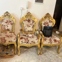 مبل سلطنتی ۸ نفره در حد نو با دروار و تخت دو نفره|مبلمان خانگی و میز عسلی|گلبهار, شهر جدید گلبهار|دیوار