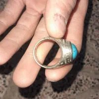 انگشتر عتیقه فیروزه و سبز|جواهرات|نسیم‌شهر, |دیوار