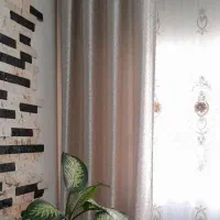 پرده پانچ کرم نقره ای