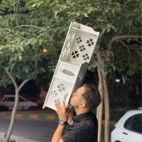 شلف کنج کمد دار جا دستمال رول و نظم دهنده