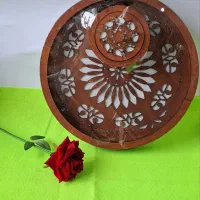 تیبگ چوبی سینی وقندون چوبی