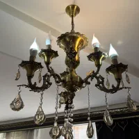 فروش یک جفت لوستر برنز