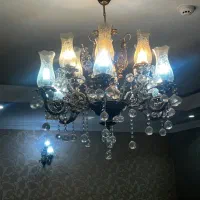 لوستر ۶ شاخه دوتایی|لوستر و چراغ آویز|مشهد, هفت تیر (حافظ)|دیوار