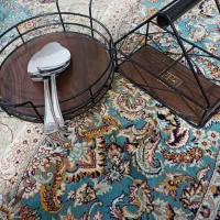 دوعدد کفگیر استیل جای روغن و رایزر