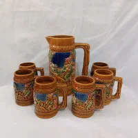 پارچ و لیوان ژاپن قدیم و بشقاب وکاسه گل سرخ وغیره|ظروف سرو و پذیرایی|تهران, وحیدیه|دیوار