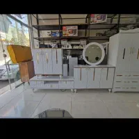 پخش عمده کمد لباس ویترین دار دراور پهن|جاکفشی، کمد، دراور|خرم‌آباد, |دیوار