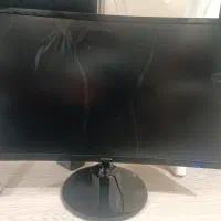 مانیتور سامسونگ 24اینچ منحنی مدل s24c360eam شکسته