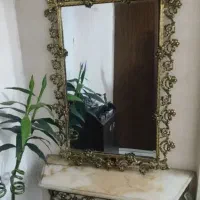 آینه کنسول طلایی