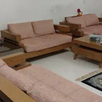 مبل 9 نفره چوبی با میز ناهار خوری 6نفره