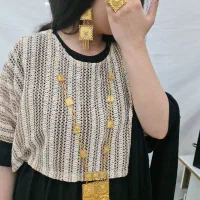 گردن بند همراه با گوشواره و انگشتر