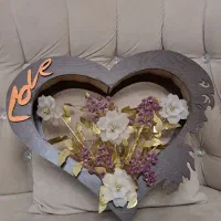 شلف قلبی ۳تایی|ساعت دیواری و تزئینی|نسیم‌شهر, |دیوار