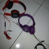 هدفون چرمی قرمز و بنفشAUDIOLOGY SMART|پخش‌کننده همراه|تهران, ولنجک|دیوار