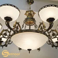 ۲ لوستر ۸ شاخه بزرگ و مجلل +۲دیوارکوب +۲حباب یدک|لوستر و چراغ آویز|تهران, اقدسیه|دیوار