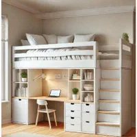 تخت دوطبقه ولی یکنفره ۳۴۵۶۷|تخت و سرویس خواب|برخوار, |دیوار