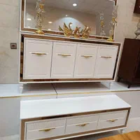 آینه و کنسول چوب راش رنگ به دلخواه شما|بوفه، ویترین، کنسول|یاسوج, |دیوار