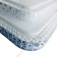 چراغ سقفی مربع کریستالی 100 وات با ریموت و گارانتی|لامپ و چراغ|اصفهان, فجر|دیوار