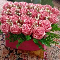 گل آماده روبانی