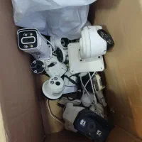 تعدای دوربین مداربسته استوک با کابل و تجهیزات کامل